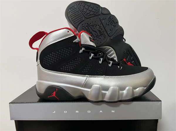 Men's Black Gray Running weapon Air Jordan 9 Shoes 019